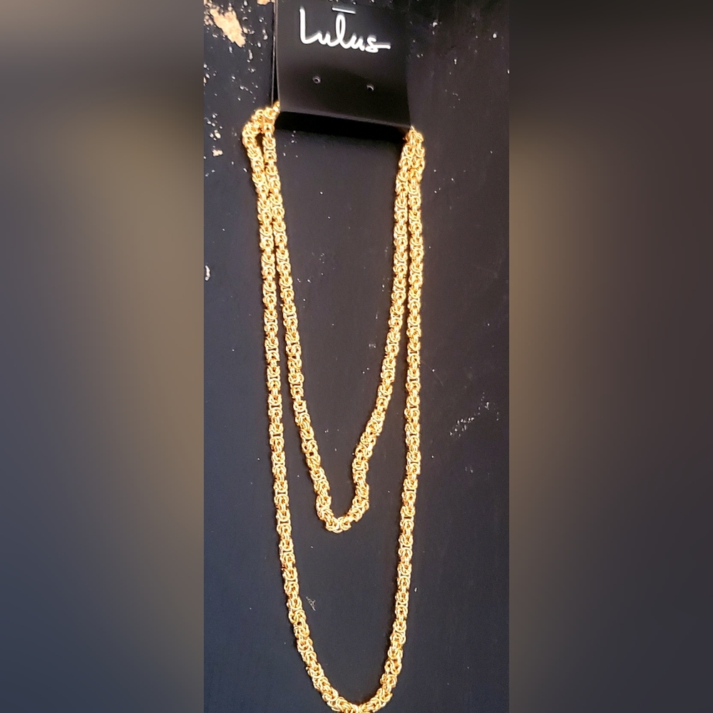 Lulu's gold double chain